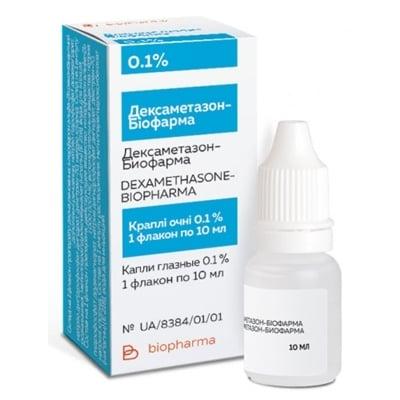 Дексаметазон-Біофарма очні краплі 0.1% 10мл пл.фл.